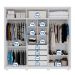 Guarda-Roupa Casal com Espelho Mozart 6 Portas 4 Gavetas Branco