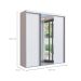 Guarda-Roupa Casal com Espelho Ofélia 2 Portas 2 Gavetas Branco