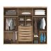 Guarda-Roupa Casal com Espelho Originale 6 Portas 6 Gavetas Branco 267 cm