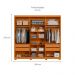 Guarda-Roupa Casal com Espelho Ouro Verde 6 Portas 4 Gavetas Cinamomo e Off White