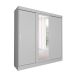 Guarda-Roupa Casal com Espelho Paris 3 PT 2 GV Branco