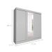 Guarda-Roupa Casal com Espelho Paris 3 PT 2 GV Branco