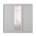 Guarda-Roupa Casal com Espelho Paris 3 Portas 2 Gavetas Branco