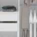 Guarda-Roupa Casal com Espelho Porto 4 Portas 4 Gavetas Branco