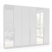 Guarda-Roupa Casal com Espelho Porto 6 Portas 4 Gavetas Branco