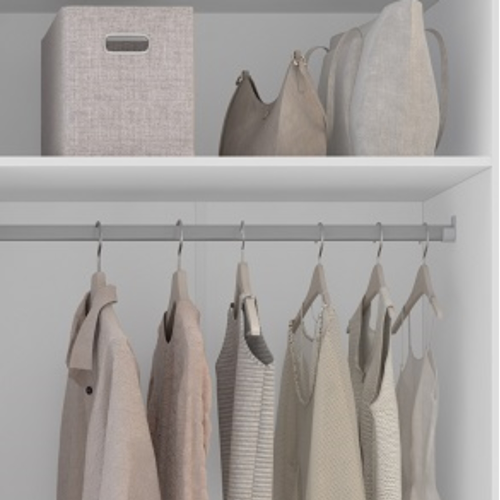 Guarda-Roupa Casal com Espelho Porto 6 Portas 4 Gavetas Branco e Azul