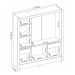 Guarda-Roupa Casal com Espelho Ravel 3 Portas 2 Gavetas Branco