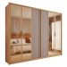 Guarda-Roupa Casal com Espelho Reflecta Absolut 6 Portas 6 Gavetas Buriti e Fendi