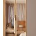 Guarda-Roupa Casal com Espelho Reflecta Absolut 6 Portas 6 Gavetas Buriti e Fendi