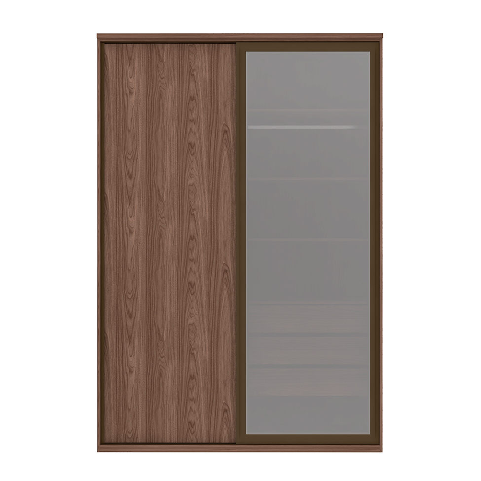 Guarda-Roupa Casal com Espelho Reflecta Londres I 2 PT 3 GV Marrom