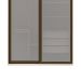 Guarda-Roupa Casal com Espelho Reflecta Milão II 2 Portas 3 Gavetas Marrom e Bege