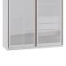 Guarda-Roupa Casal com Espelho Reflecta Milão IV 2 Portas 3 Gavetas Branco