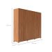 Guarda-Roupa Casal com Espelho Rockford 6 Portas 6 Gavetas Canela