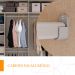 Guarda-Roupa Casal com Espelho Sevilha Flex 2 PT 4 GV Branco