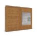Guarda-Roupa Casal com Espelho Sevilha Flex 2 Portas 4 Gavetas  Freijó e Off White