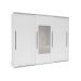 Guarda-Roupa Casal com Espelho Sevilha Flex 3 PT 4 GV Branco