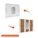 Guarda-Roupa Casal com Espelho Sevilha Flex 3 PT 4 GV Branco