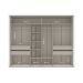 Guarda-Roupa Casal com Espelho Sevilha Flex 3 PT 4 GV Branco