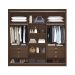 Guarda-Roupa Casal com Espelho Siena 3 Portas 6 Gavetas Cacau