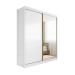 Guarda-Roupa Casal com Espelho Trento 2 Portas 4 Gavetas Branco