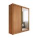 Guarda-Roupa Casal com Espelho Trento 2 Portas 4 Gavetas Cinamomo