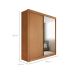 Guarda-Roupa Casal com Espelho Trento 2 Portas 4 Gavetas Cinamomo