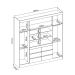 Guarda-Roupa Casal com Espelho Trevi 4 Portas 6 Gavetas Branco