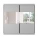 Guarda-Roupa Casal com Espelho Valência 2 PT 6 GV Branco