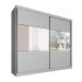 Guarda-Roupa Casal com Espelho Valência 2 PT 6 GV Branco