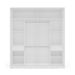 Guarda-Roupa Casal com Espelho Valência 2 Portas 2 Gavetas Branco