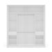 Guarda-Roupa Casal com Espelho Valência 2 Portas 2 Gavetas Branco e Azul