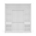 Guarda-Roupa Casal com Espelho Valência 2 Portas 2 Gavetas Branco e Verde