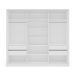 Guarda-Roupa Casal com Espelho Valência 3 Portas 4 Gavetas Branco