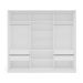 Guarda-Roupa Casal com Espelho Valência 3 Portas 4 Gavetas Branco e Azul