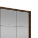 Guarda-Roupa Casal com Espelho Veneza Gold 3 Portas 4 Gavetas Café