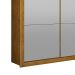 Guarda-Roupa Casal com Espelho Veneza Gold Imbuia 3 Pt 4 Gv