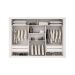 Guarda-Roupa Casal com Espelho Veneza Premium Branco 3 Portas 4 Gavetas