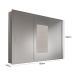 Guarda-Roupa Casal com Espelho Veneza Premium Branco 3 Portas 4 Gavetas