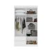 Guarda-Roupa Casal com Espelho Zeus com Pés 4 Portas 2 Gavetas Branco