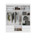 Guarda-Roupa Casal com Espelho Zeus com Pés 6 Portas 4 Gavetas Branco