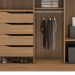 Guarda-Roupa Casal com Reflecta Laredo Flex 4 PT 4 GV Amêndola e Nude