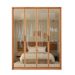 Guarda-Roupa Casal com Reflecta New Reflex MDF 4 Portas 3 Gavetas Freijó