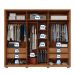 Guarda-Roupa Casal com Vidro Reflecta 6 Portas 4 Gavetas Buriti