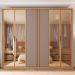 Guarda-Roupa Casal com Vidro Reflecta Cristal 6 Portas 4 Gavetas Buriti e Fendi