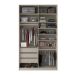 Guarda-Roupa Closet 100% MDF 3 Gavetas Bege 140 cm