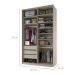 Guarda-Roupa Closet 100% MDF 3 Gavetas Bege 140 cm