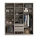 Guarda-Roupa Closet 100% MDF 3 Gavetas Bege 209 cm