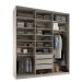 Guarda-Roupa Closet 100% MDF 3 Gavetas Bege 209 cm