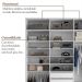 Guarda-Roupa Closet 100% MDF 3 Gavetas Bege 209 cm