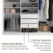 Guarda-Roupa Closet 100% MDF 3 Gavetas Bege 209 cm